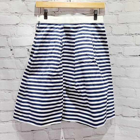 LOFT black and white stripped midi skirt - Picture 2 of 14